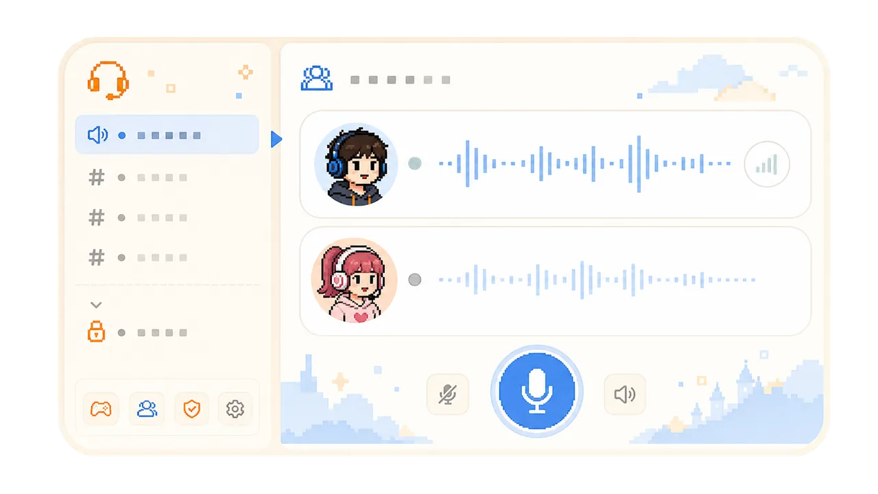 语音开黑房间示意
